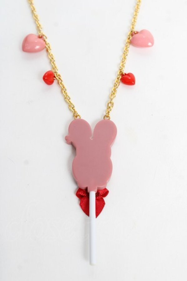 画像2: Angelic Pretty / リリカルバニーBonbonショコラネックレス  ピンク Y-25-10-28-004-AP-AC-SZ-ZY (2)