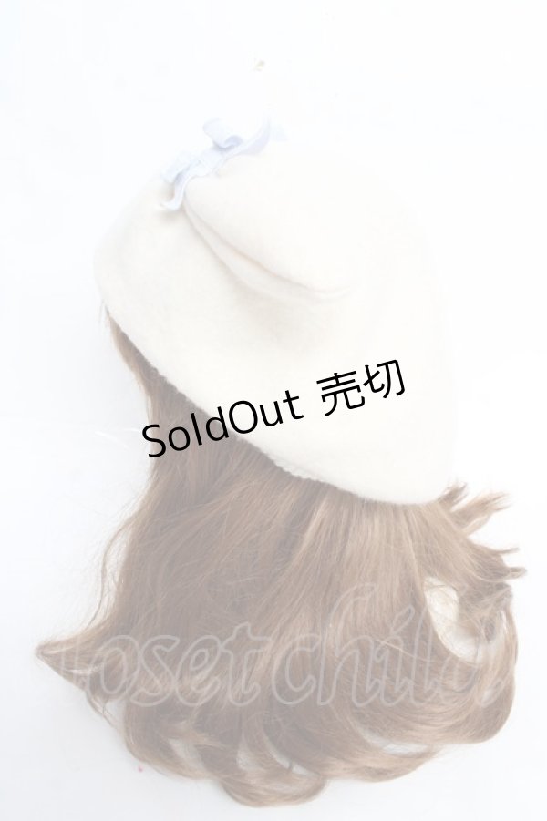 画像2: Nile Perch / うさみみベレー  アイボリー Y-25-10-28-054-LO-AC-SZ-ZY (2)