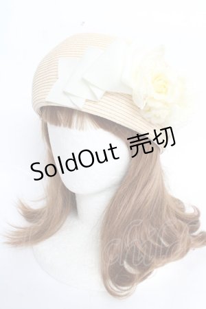 画像: Innocent World / ブレードドロテアローズベレー帽 57.5cm アイボリー Y-25-10-28-057-IW-AC-SZ-ZY