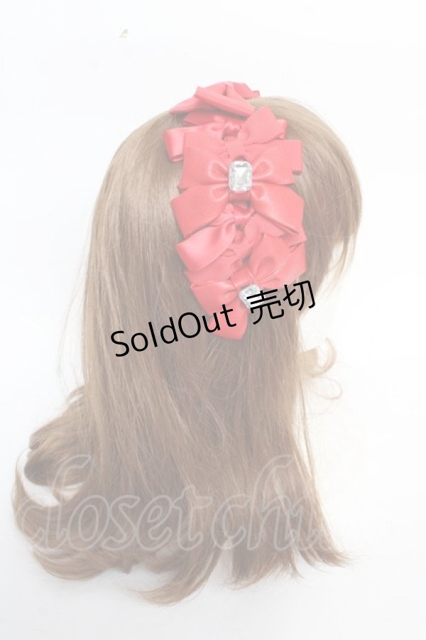 画像3: Angelic Pretty / Prima Ribbonカチューシャ  赤 Y-25-10-28-062-AP-AC-SZ-ZY (3)