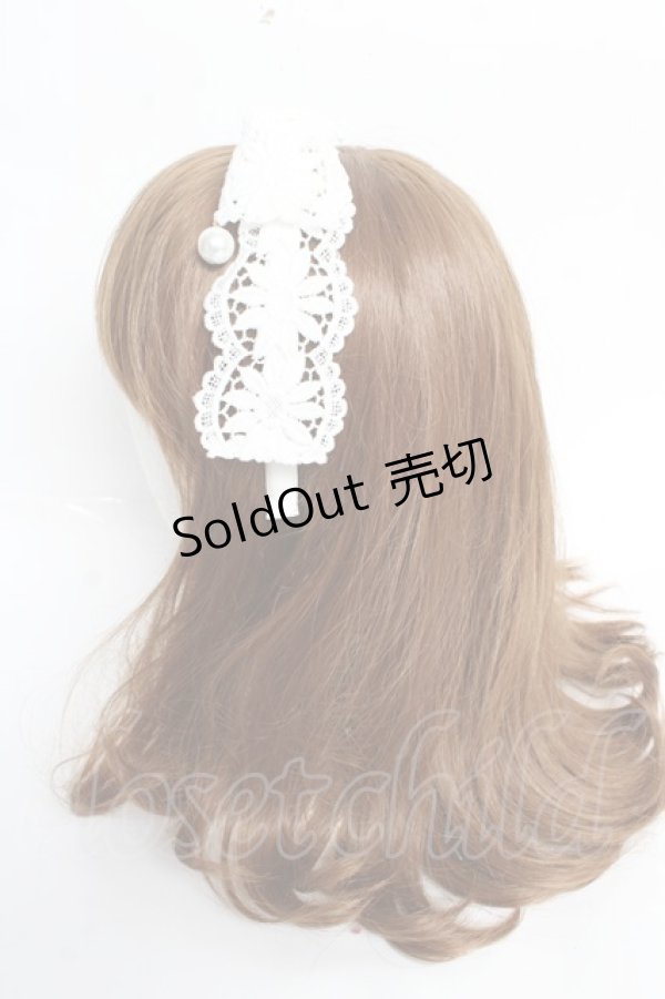 画像2: Angelic Pretty / Grace Laceカチューシャ  白 Y-25-10-28-064-AP-AC-SZ-ZS (2)