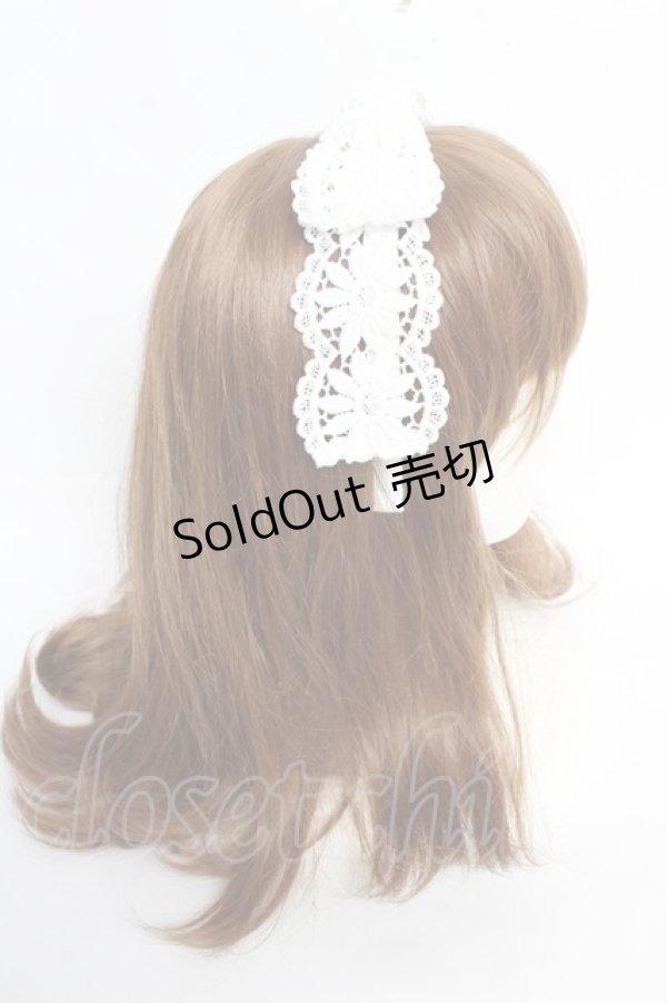 画像3: Angelic Pretty / Grace Laceカチューシャ  白 Y-25-10-28-064-AP-AC-SZ-ZS (3)