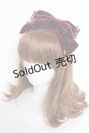 画像: Angelic Pretty / Velvet Ribbonカチューシャ  ワイン Y-25-10-28-065-AP-AC-SZ-ZY