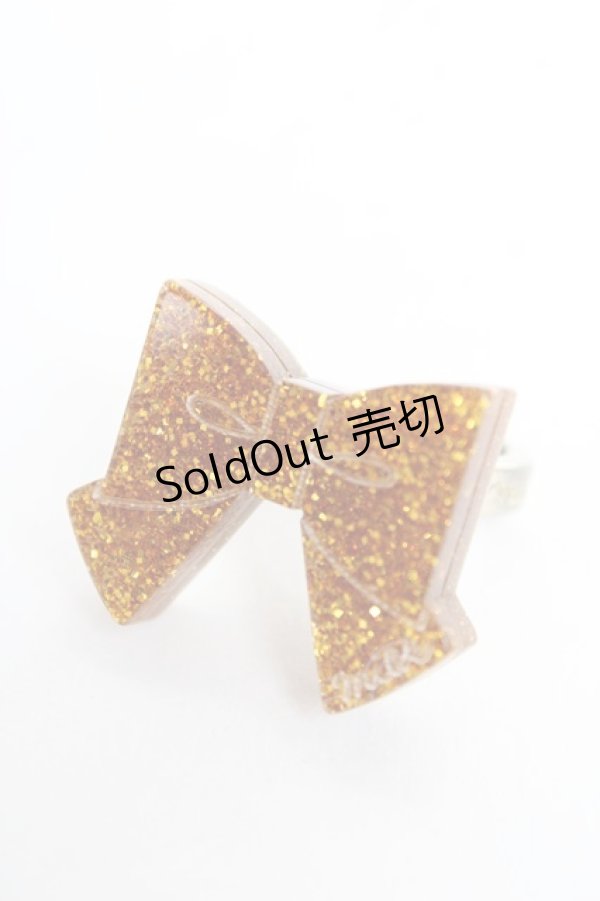 画像1: MILK / リボンリング  イエロー Y-25-10-28-007-ML-AC-SZ-ZY (1)