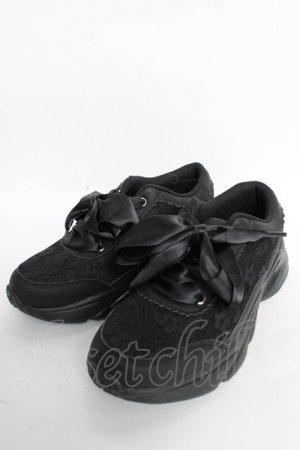 画像: m petit by misako / レーススニーカー M 中黒 Y-25-10-28-069-LO-SH-SZ-ZY