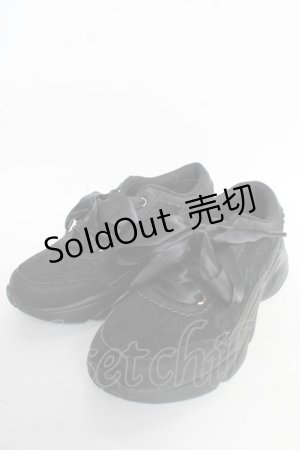 画像: m petit by misako / レーススニーカー M 中黒 Y-25-10-28-069-LO-SH-SZ-ZY