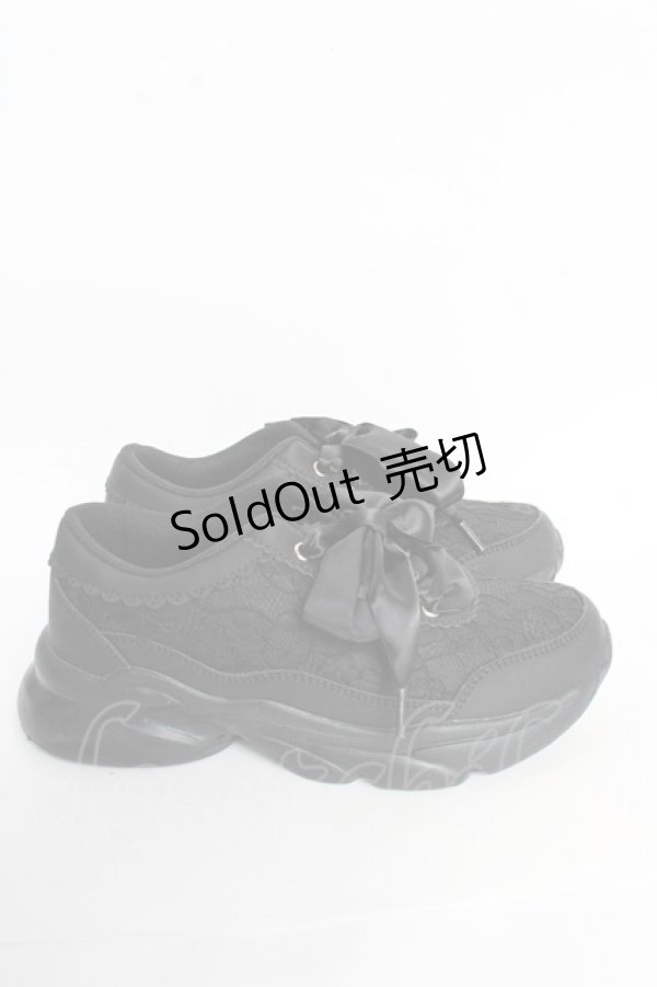 画像4: m petit by misako / レーススニーカー M 中黒 Y-25-10-28-069-LO-SH-SZ-ZY (4)