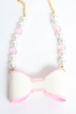 画像2: Angelic Pretty / ドリームリボンネックレス  アイボリー Y-25-10-28-001-AP-AC-SZ-ZY (2)