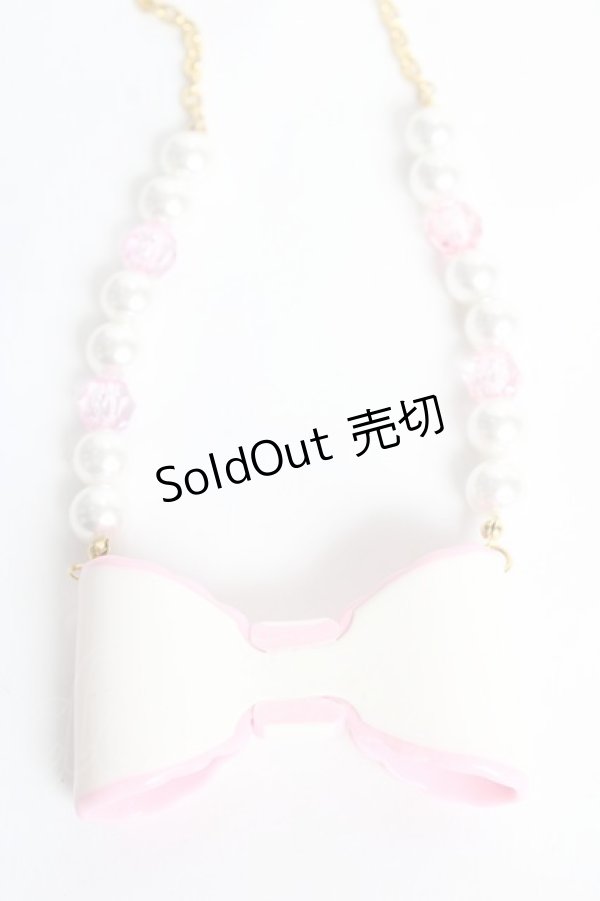 画像2: Angelic Pretty / ドリームリボンネックレス  アイボリー Y-25-10-28-001-AP-AC-SZ-ZY (2)