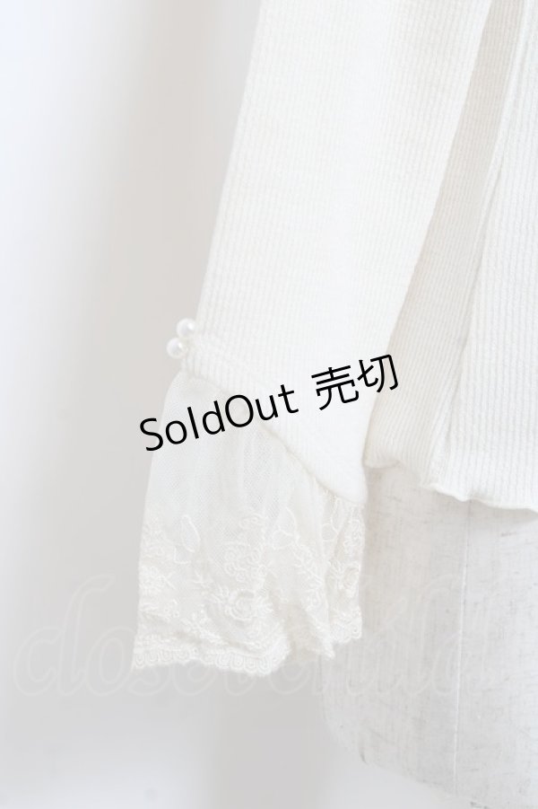 画像4: axes femme / バラモチーフカットプルオーバー M 生成り Y-25-10-28-077-AX-TO-SZ-ZY (4)