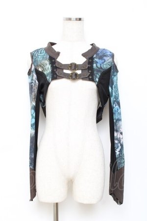 画像: Rozen Kavalier / マスカレードプリントシュラグ  グリーン Y-25-10-28-080-OO-TO-SZ-ZY