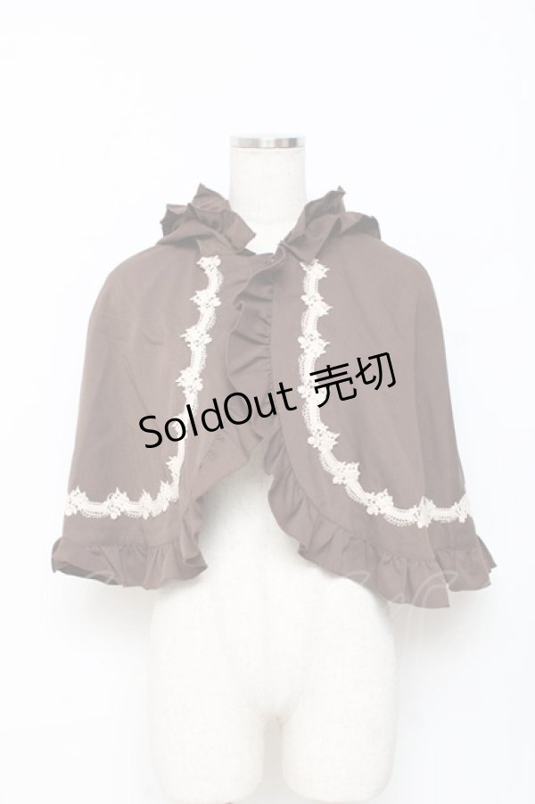 画像1: axes femme kawaii / 童話の小公女ケープ Ｍ 茶 Y-25-10-28-084-AX-JA-SZ-ZY (1)