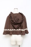 画像2: axes femme kawaii / 童話の小公女ケープ Ｍ 茶 Y-25-10-28-084-AX-JA-SZ-ZY (2)