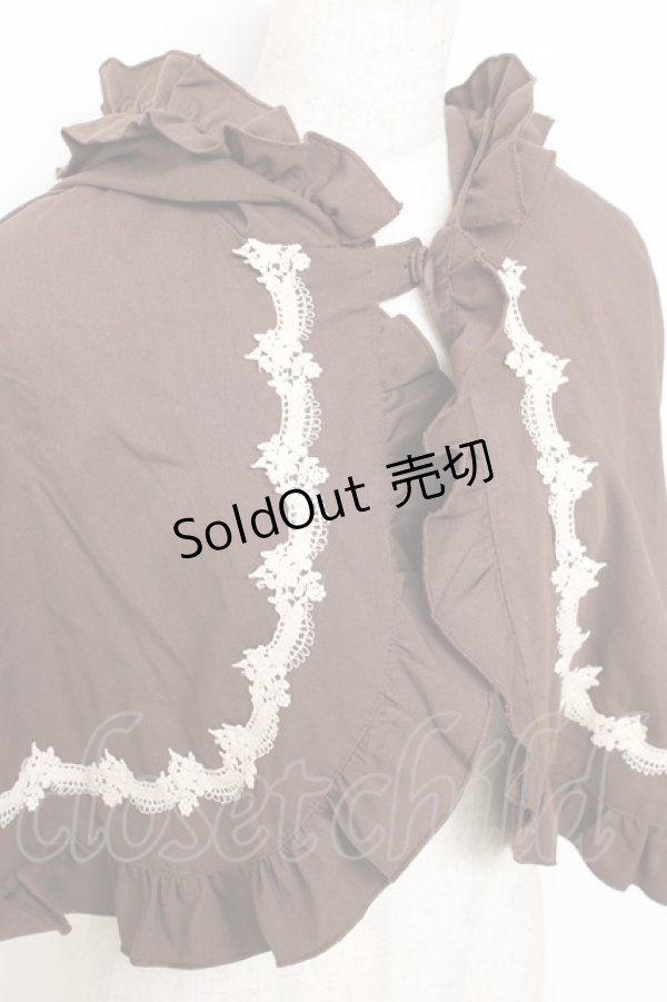 画像3: axes femme kawaii / 童話の小公女ケープ Ｍ 茶 Y-25-10-28-084-AX-JA-SZ-ZY (3)