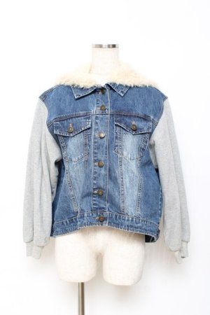 画像: Secret Honey / くま耳Gジャン 2 インディゴ Y-25-10-28-085-CA-JA-SZ-ZY