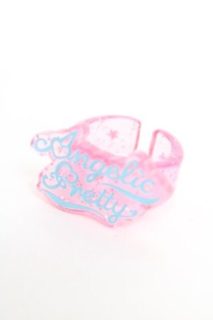 画像: Angelic Pretty / Neonロゴリング  ピンク Y-25-10-28-010-AP-AC-SZ-ZY