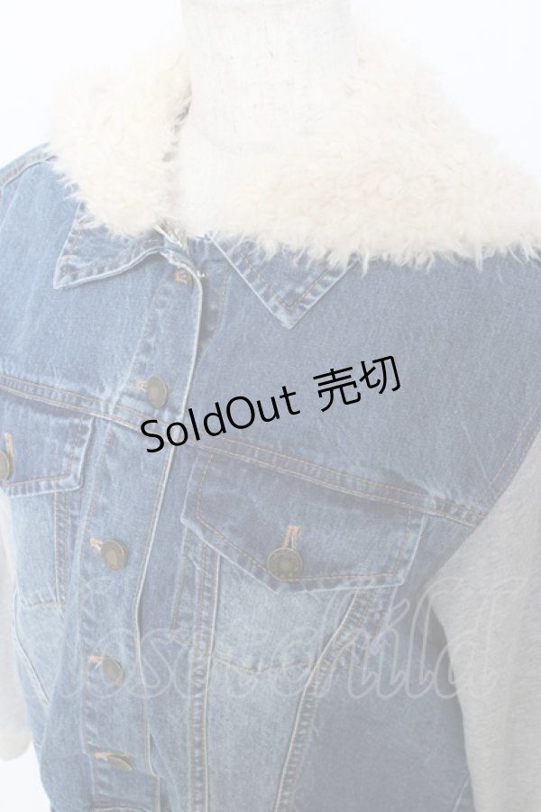 画像3: Secret Honey / くま耳Gジャン 2 インディゴ Y-25-10-28-085-CA-JA-SZ-ZY (3)