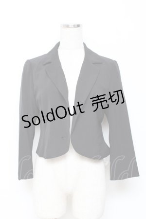 画像: axes femme / パールボタンジャケット M 黒 Y-25-10-28-087-AX-JA-SZ-ZY