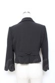 画像2: axes femme / パールボタンジャケット M 黒 Y-25-10-28-087-AX-JA-SZ-ZY (2)