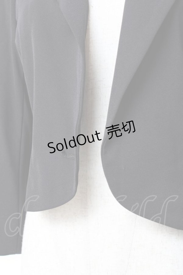 画像3: axes femme / パールボタンジャケット M 黒 Y-25-10-28-087-AX-JA-SZ-ZY (3)