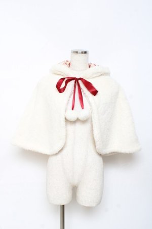 画像: BABY,THE STARS SHINE BRIGHT / Alice Red&Blackケープ  アイボリー Y-25-10-28-089-BA-JA-SZ-ZY