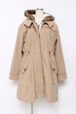 画像1: axes femme / パーカー付きモッズコート M ベージュ Y-25-10-28-094-AX-CO-SZ-ZI (1)