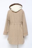 画像2: axes femme / パーカー付きモッズコート M ベージュ Y-25-10-28-094-AX-CO-SZ-ZI (2)