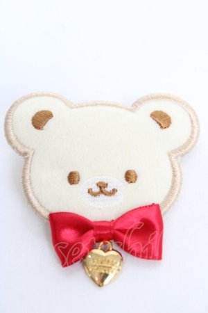 画像: Angelic Pretty / マシュマロBearワッペンクリップ  アイボリー Y-25-10-28-012-AP-ZA-SZ-ZY