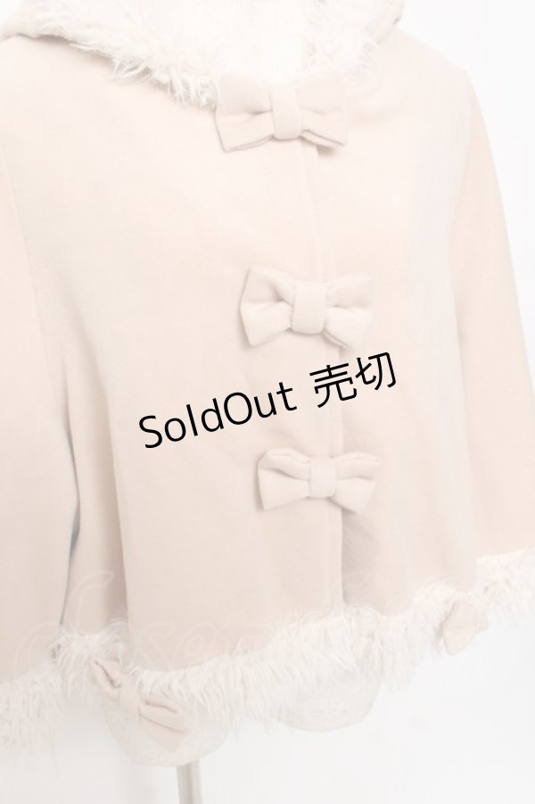 画像3: Secret Honey / リボンケープコート 2 ベージュ Y-25-10-28-097-CA-CO-SZ-ZY (3)