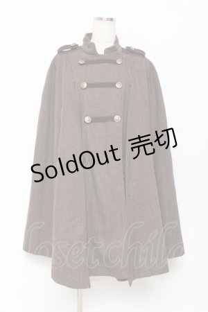 画像: axes femme / ナポレオンマント風コート M 茶 Y-25-10-28-100-AX-CO-SZ-ZI