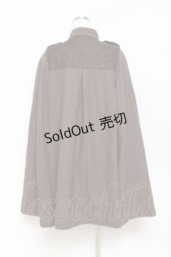 画像2: axes femme / ナポレオンマント風コート M 茶 Y-25-10-28-100-AX-CO-SZ-ZI (2)