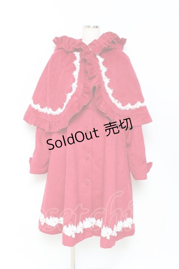 画像1: axes femme kawaii / 童話の小公女コート M 赤 Y-25-10-28-101-AX-CO-SZ-ZY (1)
