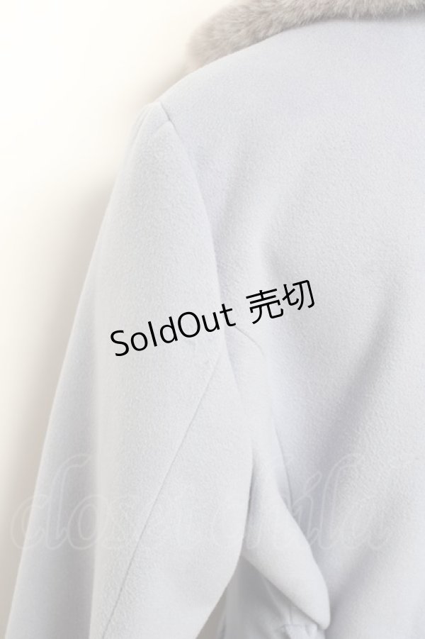 画像3: axes femme / テーラー襟コート L サックス Y-25-10-28-102-AX-CO-SZ-ZI (3)