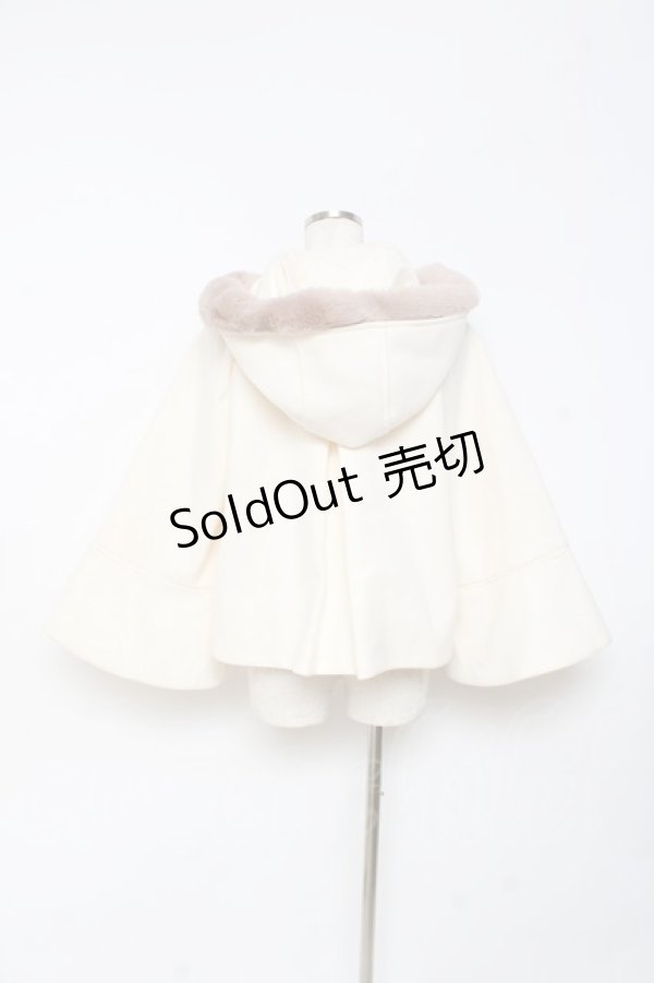 画像2: axes femme POETIQUE / ベルスリーブショートコート M 生成り Y-25-10-28-105-AX-CO-SZ-ZY (2)