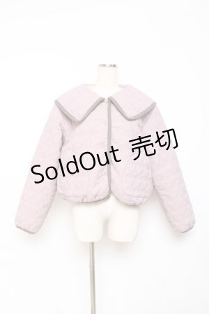 画像: axes femme POETIQUE / ハートキルティングブルゾン M ピンク Y-25-10-28-106-AX-JA-SZ-ZI