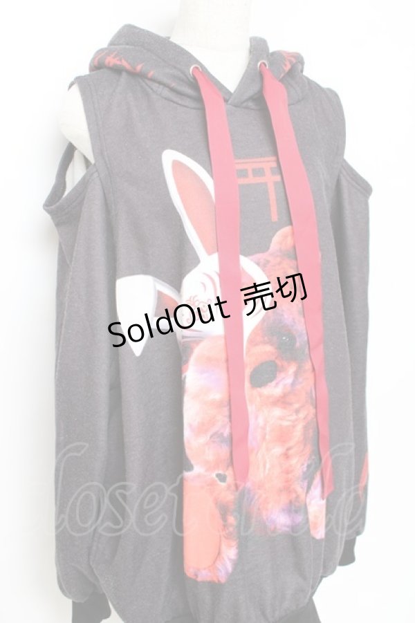 画像4: TRAVAS TOKYO / 椎名ひかりコラボプルオーバーパーカー F 黒 Y-25-10-28-108-PU-TO-SZ-ZY (4)