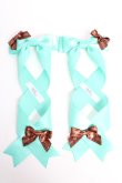 画像1: LOTUS ribbon / ツインテールリボンバレッタ   Y-25-10-28-014-EL-ZA-SZ-ZY (1)