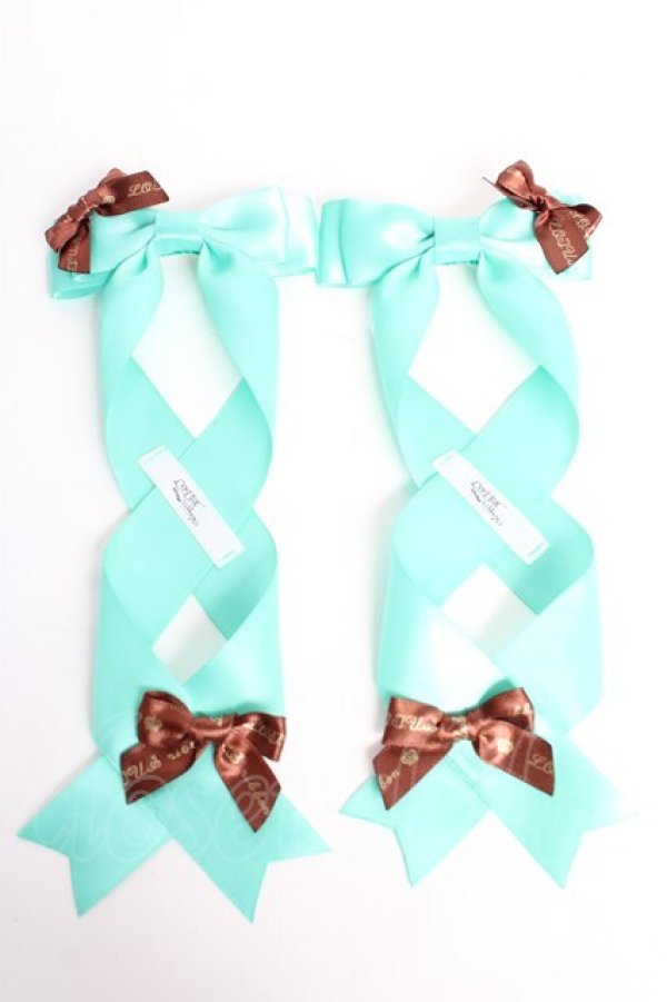 画像1: LOTUS ribbon / ツインテールリボンバレッタ   Y-25-10-28-014-EL-ZA-SZ-ZY (1)