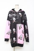 画像1: NieR Clothing / BICYCLE ZIP PARKA パーカー F 黒×ピンク Y-25-10-28-110-PU-TO-SZ-ZY (1)