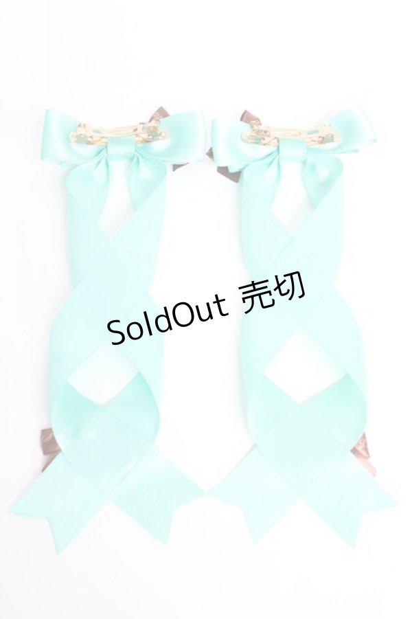 画像2: LOTUS ribbon / ツインテールリボンバレッタ   Y-25-10-28-014-EL-ZA-SZ-ZT486-F004 (2)