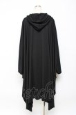 画像2: Drug Honey / クリスタル線画x写実的臓器ドレープポンチョワンピース  黒 Y-25-10-28-112-PU-OP-SZ-ZY (2)