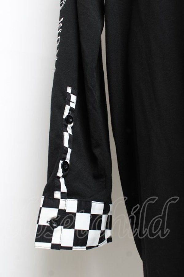 画像3: LISTEN FLAVOR / 天から堕ちたユニコーン 襟付きカットソー F 黒 Y-25-10-28-114-PU-TO-SZ-ZY (3)