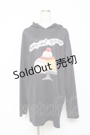 画像: NieR Clothing / BOX LOGO LONG LENGTH PULLOVER PARKA F Pudding/黒 Y-25-10-28-119-PU-TO-SZ-ZY