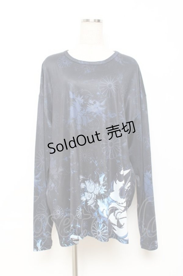 画像1: NieR Clothing / BIG CUTSEW【九尾】  紺 Y-25-10-28-120-PU-TS-SZ-ZY (1)