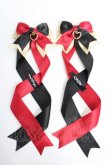 画像1: LOTUS ribbon / ツインテールリボンバレッタ   Y-25-10-28-016-EL-ZA-SZ-ZY (1)