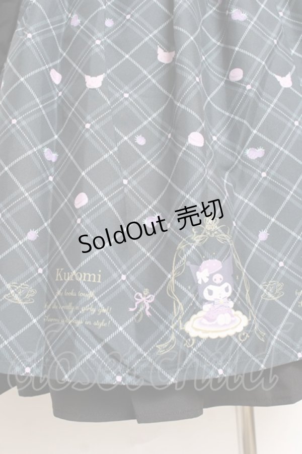 画像3: axes femme POETIQUE / クロミ/ティールームワンピース M 黒 Y-25-10-28-126-AX-OP-SZ-ZI (3)