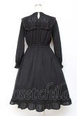 画像2: axes femme kawaii / レースブロッキングロングワンピース M 黒 Y-25-10-28-127-AX-BL-SZ-ZY (2)