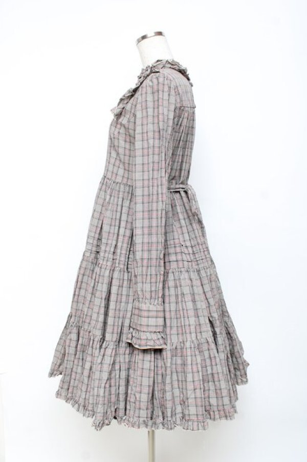 画像2: Physical Drop / 小公女ドレス  チェックベージュ Y-25-10-28-128-LO-OP-SZ-ZY (2)