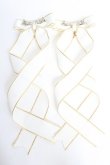 画像2: LOTUS ribbon / ツインテールリボンバレッタ  白 Y-25-10-28-017-EL-ZA-SZ-ZY (2)