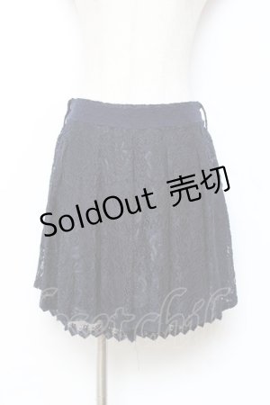 画像: axes femme / ベルト付きレースキュロット M 紺 Y-25-10-28-141-AX-PA-SZ-ZI